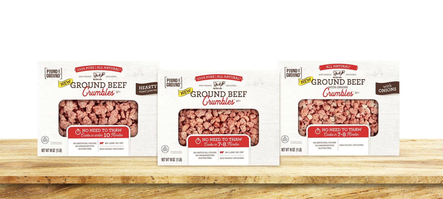 About Pound of Ground Frozen Ground Beef Crumbles