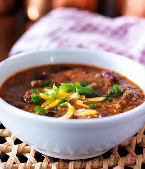 ground beef crumble chili recipe