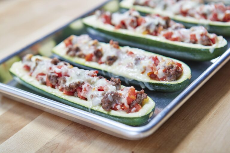 stuffed zucchini bowls