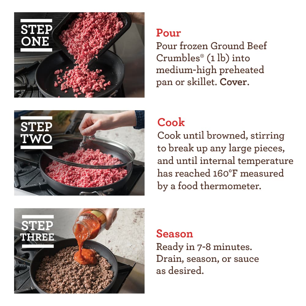 The Easiest Way to Cook and Crumble Ground Beef - Fed & Fit