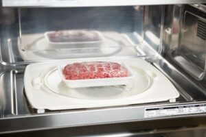 thawing frozen ground beef microwave