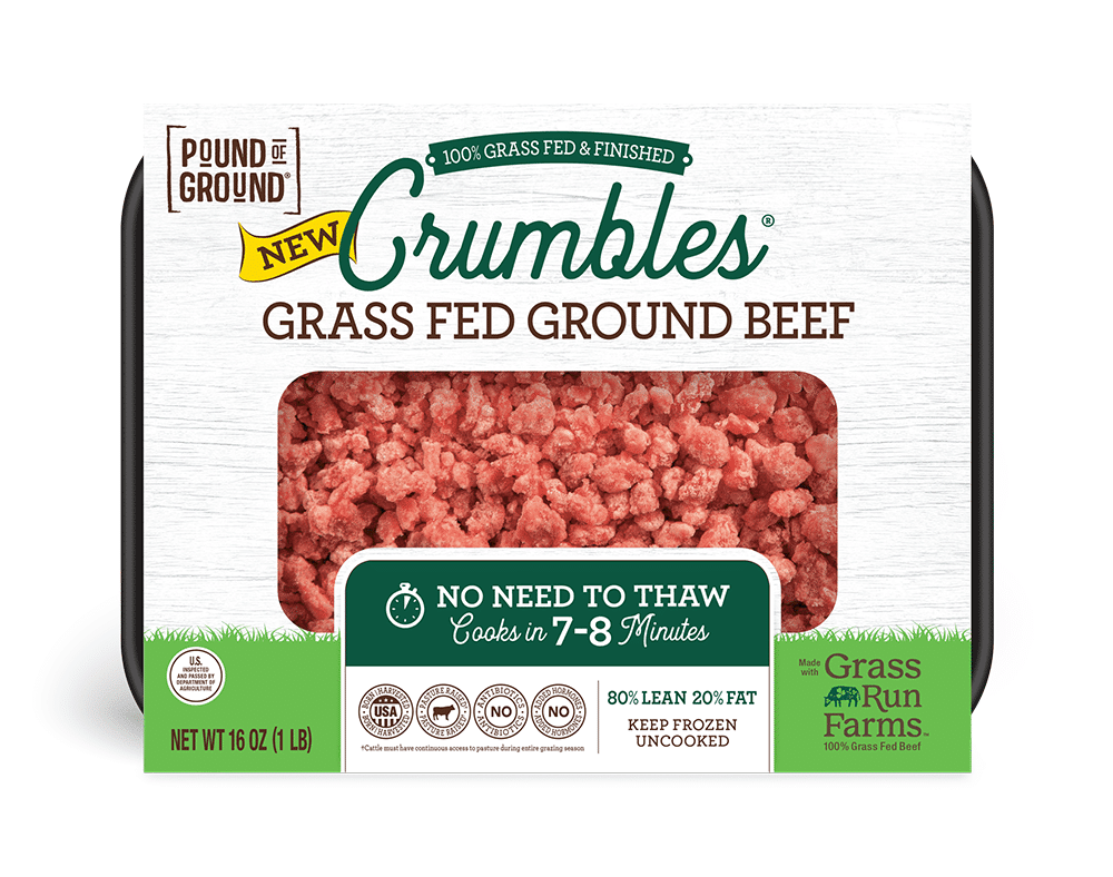 Pound Of Ground Products Ground Beef Crumbles Frozen Uncooked Meat 